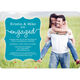 Turquoise Together Forever Engagement Invitations Image 4 of 5